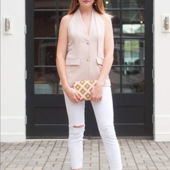 Greylin Tops - Greylin Miranda Blush Pink Halter Blouse Top